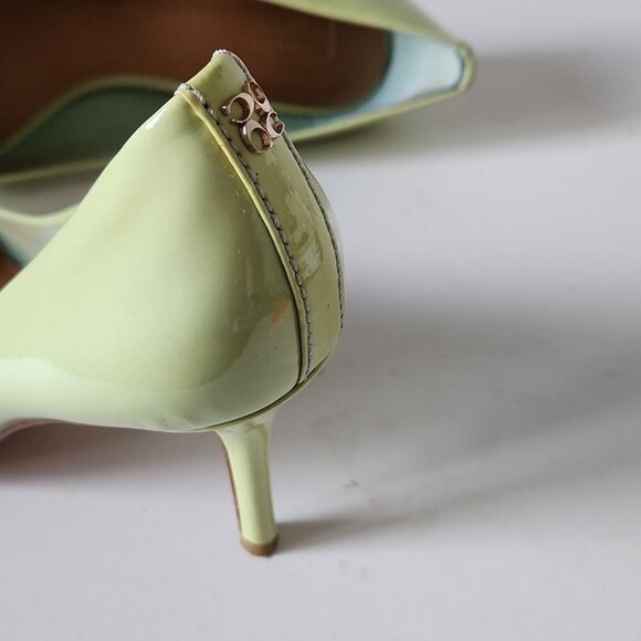 COACH | Patent Leather Herls Rounded Toe In Mint Green Sz 7.5B - Picture 3 of 5
